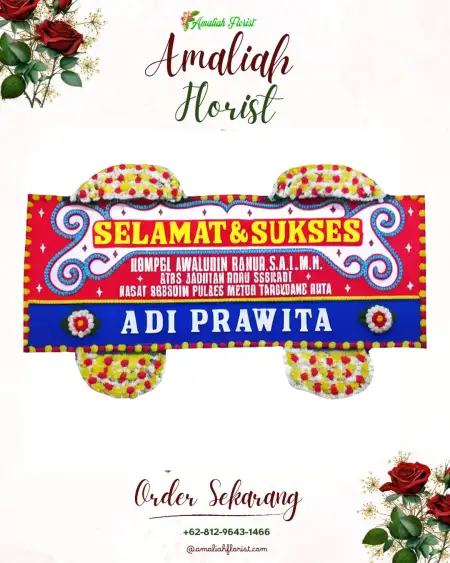 Papan Bunga Ucapan Selamat Tegalaren